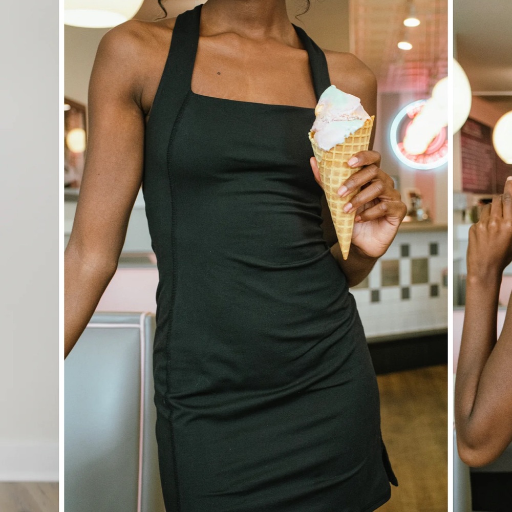 nwt isla movement cherry on top dress in midnight size small